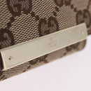 GUCCI GG Canvas Key Case Beige Gold 127048 Auth 203330V-17