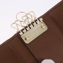 GUCCI GG Canvas Key Case Beige Gold 127048 Auth 203330V-19