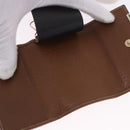 GUCCI GG Canvas Key Case Beige Gold 127048 Auth 203330V-10