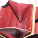 CARTIER Must Line Coin Purse Leather Bordeaux Gold Auth 203332V-19