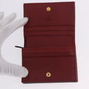 GUCCI Web Sherry Line Trifold Wallet PVC Red Gold 523155 Auth 203338M-12