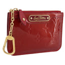 LOUIS VUITTON Vernis Pochette Cle NM Coin Purse M91737 LV Auth 203340A-1