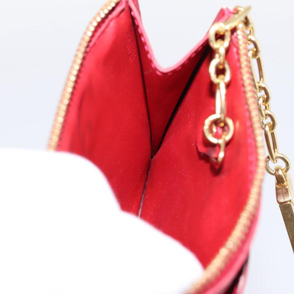 LOUIS VUITTON Vernis Pochette Cle NM Coin Purse M91737 LV Auth 203340A