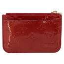 LOUIS VUITTON Vernis Pochette Cle NM Coin Purse M91737 LV Auth 203340A-2