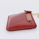 LOUIS VUITTON Vernis Pochette Cle NM Coin Purse M91737 LV Auth 203340A-4