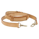 LOUIS VUITTON Adjustable Shoulder Strap Leather 39.8""-47.2"" Beige Auth 203349-1