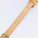 LOUIS VUITTON Adjustable Shoulder Strap Leather 39.8""-47.2"" Beige Auth 203349-10