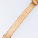 LOUIS VUITTON Adjustable Shoulder Strap Leather 39.8""-47.2"" Beige Auth 203349-12