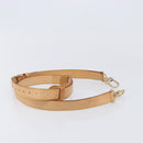 LOUIS VUITTON Adjustable Shoulder Strap Leather 39.8""-47.2"" Beige Auth 203349-5