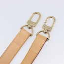 LOUIS VUITTON Adjustable Shoulder Strap Leather 39.8""-47.2"" Beige Auth 203349-7