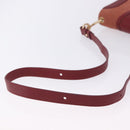 Chloe SeeByChloe Shoulder Bag Suede Red Gold Tone Auth 203350A-8