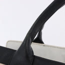 Chloe Alison Tote Bag Leather Ivory Black Auth 203353-16