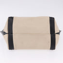 Chloe Alison Tote Bag Leather Ivory Black Auth 203353-8