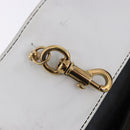 Chloe Alison Tote Bag Leather Ivory Black Auth 203353-23
