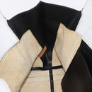 Chloe Alison Tote Bag Leather Ivory Black Auth 203353-27
