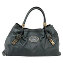 Chloe Victoria Tote Bag Leather Green Gold Tone Auth 203354-2