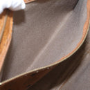 MCM Vicetos Tote Bag PVC Leather Brown Gold Tone Auth 203356-21