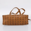 MCM Vicetos Tote Bag PVC Leather Brown Gold Tone Auth 203356-9