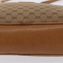 GUCCI Micro GG Canvas Shoulder Bag Beige Gold Tone 001 261 1055 Auth 203357-13