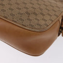 GUCCI Micro GG Canvas Shoulder Bag Beige Gold Tone 001 261 1055 Auth 203357-17