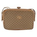 GUCCI Micro GG Canvas Shoulder Bag Beige Gold Tone 001 261 1055 Auth 203357-2