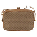 GUCCI Micro GG Canvas Shoulder Bag Beige Gold Tone 001 261 1055 Auth 203357-3