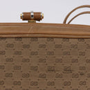 GUCCI Micro GG Canvas Shoulder Bag Beige Gold Tone 001 261 1055 Auth 203357-4