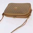 GUCCI Micro GG Canvas Shoulder Bag Beige Gold Tone 001 261 1055 Auth 203357-7
