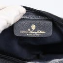 GUCCI GG Supreme Sherry Line Shoulder Bag PVC Navy Gold 116 02 089 Auth 203358-16