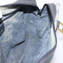 GUCCI GG Supreme Sherry Line Hand Bag PVC Navy Gold Tone 67 02 3839 Auth 203359-18