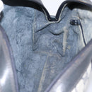GUCCI GG Supreme Sherry Line Hand Bag PVC Navy Gold Tone 67 02 3839 Auth 203359-19