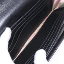 Vivienne Westwood Long Wallet Leather Black Gold Tone Auth 203366A-15