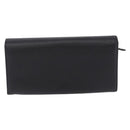 Vivienne Westwood Long Wallet Leather Black Gold Tone Auth 203366A-3