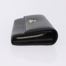 Vivienne Westwood Long Wallet Leather Black Gold Tone Auth 203366A-4