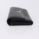 Vivienne Westwood Long Wallet Leather Black Gold Tone Auth 203366A-5
