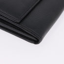 Vivienne Westwood Long Wallet Leather Black Gold Tone Auth 203366A-8