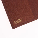 GUCCI Web Sherry Line Bifold Wallet Leather Brown 035 184 1647 Auth 203367A-17
