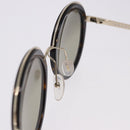 PRADA Sunglasses Metal Brown Gold Tone Auth 203370-14