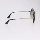 PRADA Sunglasses Metal Brown Gold Tone Auth 203370-5