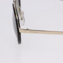 PRADA Sunglasses Metal Brown Gold Tone Auth 203370-8