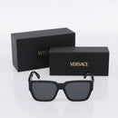 VERSACE Sunglasses Plastic Black Auth 203371M-12
