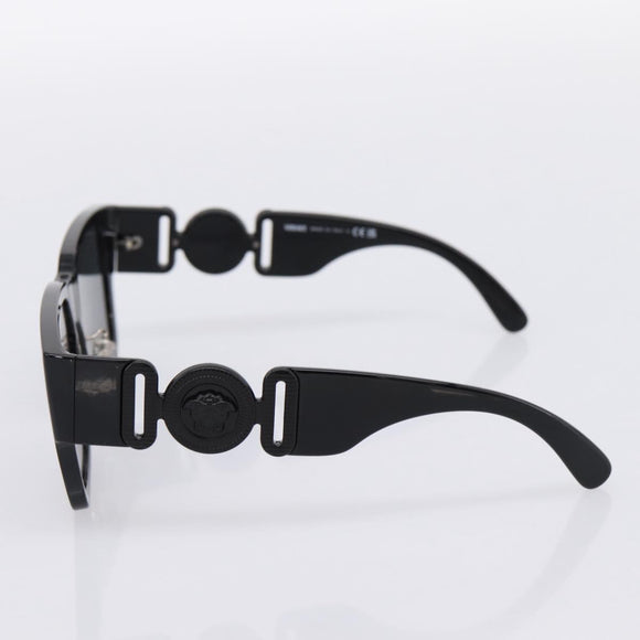 VERSACE Sunglasses Plastic Black Auth 203371M