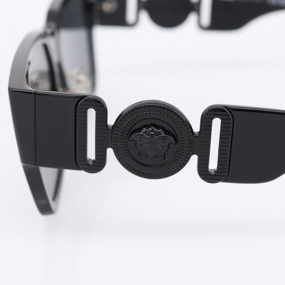 VERSACE Sunglasses Plastic Black Auth 203371M