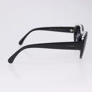 CHANEL Sunglasses Plastic Black White CC Auth 203372-6