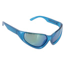 BALENCIAGA Sunglasses Plastic Blue Silver Auth 203373M-1