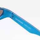 BALENCIAGA Sunglasses Plastic Blue Silver Auth 203373M-10