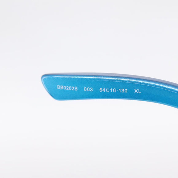 BALENCIAGA Sunglasses Plastic Blue Silver Auth 203373M