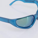 BALENCIAGA Sunglasses Plastic Blue Silver Auth 203373M-7