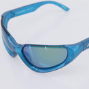 BALENCIAGA Sunglasses Plastic Blue Silver Auth 203373M-8