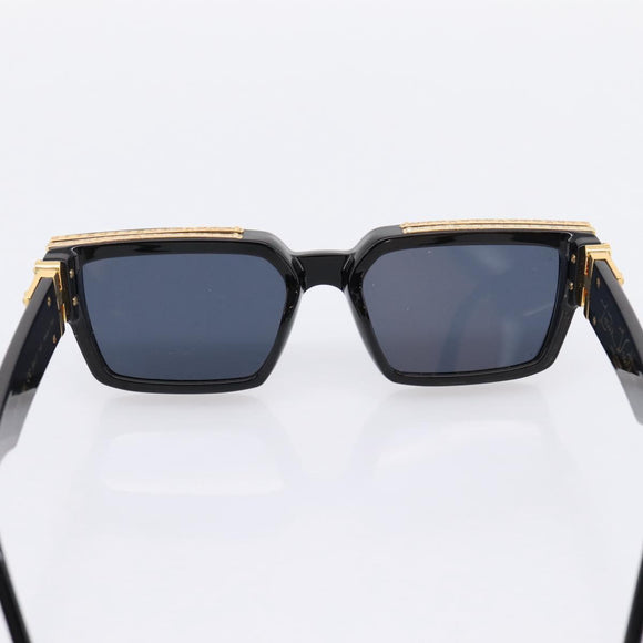 LOUIS VUITTON 1.1 Millionaire Sunglasses Plastic Black Gold Z1165E Auth 203374M